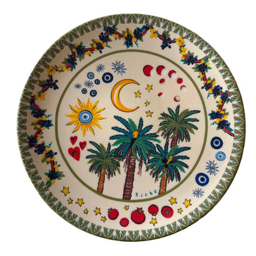 Palm Paradise Dessert Plate