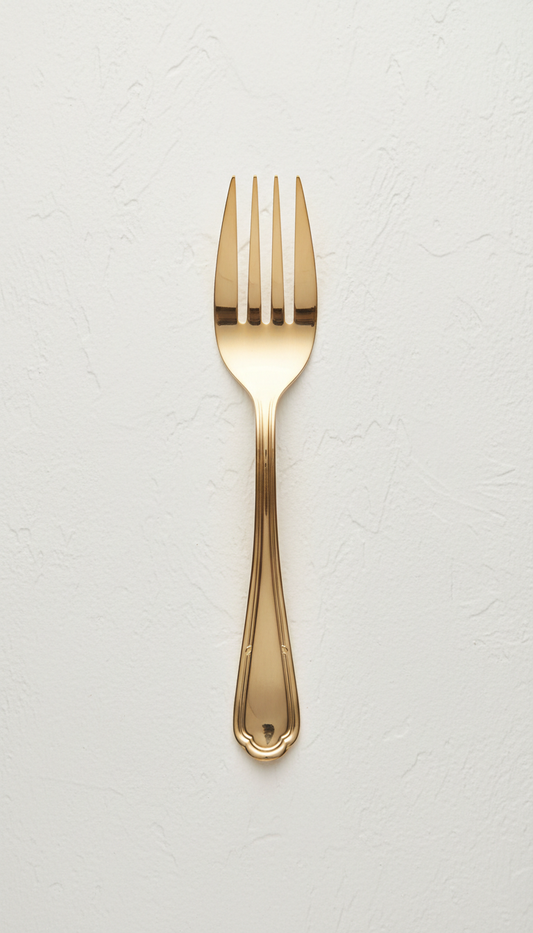 Champagne Gold Serving Fork